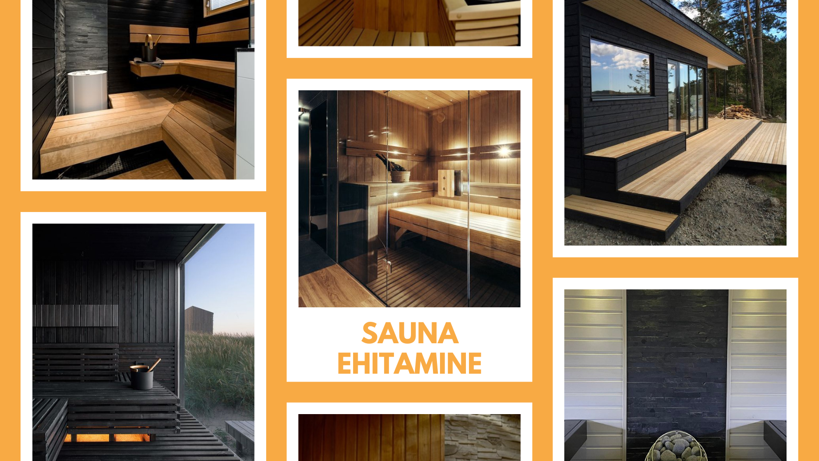 Sauna ehitamine algab planeerimisest Sauna ehitamine koosneb mitmest etapist, mis kõik on omavahel seotud ja peavad moodustama ühtse terviku. Siin on mitmeid nü